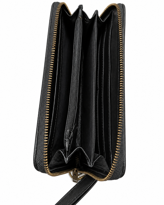 BLUE OPAL Leather Women Zip-Around Wallet | Premium Saffiano Clutch
