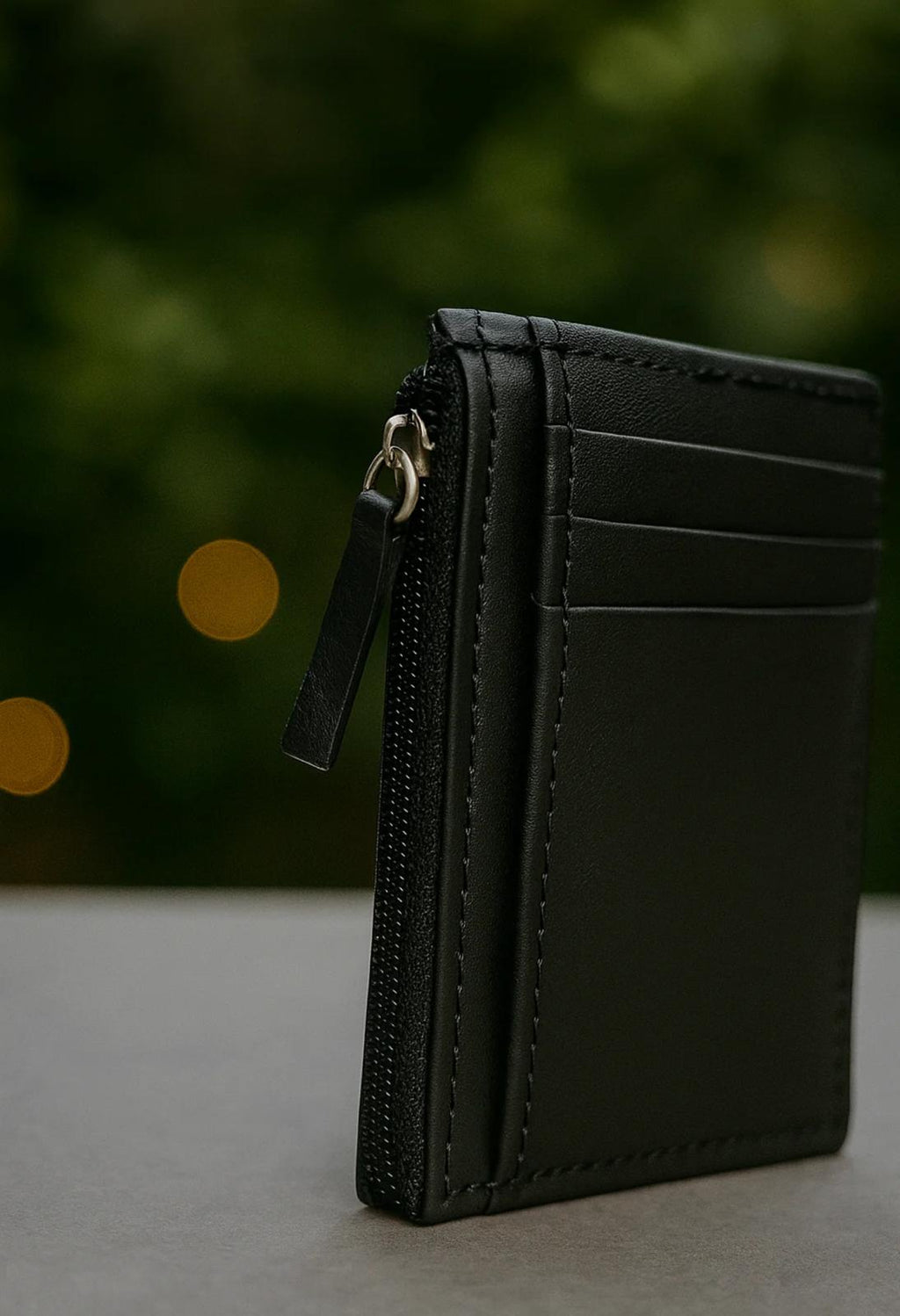 VAULT Men's Black Irish Leather Card Holder | Genuine Cowhide