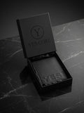 APEX Men’s Premium Irish Leather Bifold Wallet with Embossed "YES!" Design