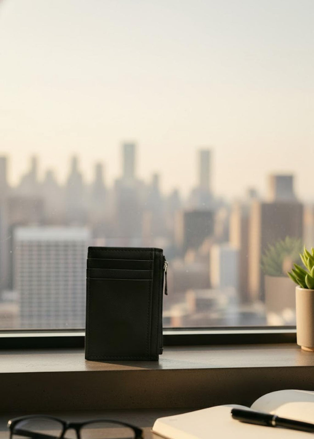 VAULT Men's Black Irish Leather Card Holder | Genuine Cowhide