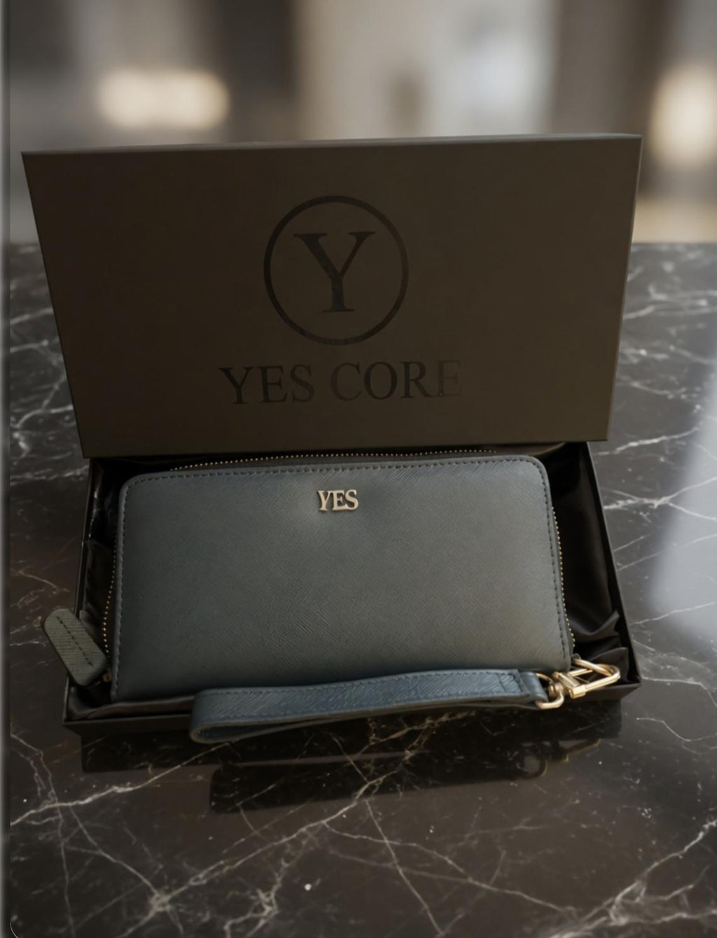 BLUE OPAL Leather  Women Zip-Around Wallet | Premium Saffiano Clutch