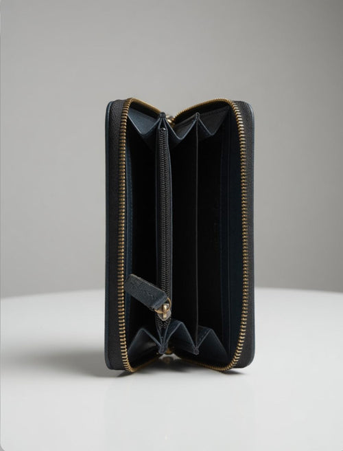 BLUE OPAL Leather  Women Zip-Around Wallet | Premium Saffiano Clutch
