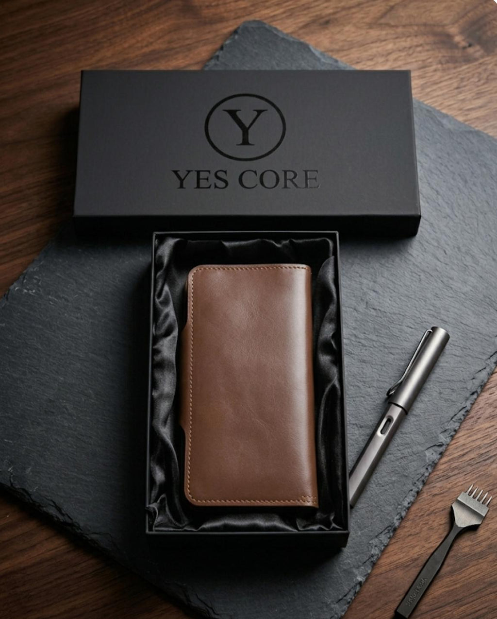 CASHEL Men's Long Irish Leather Wallet | Premium Cowhide | Secure Button