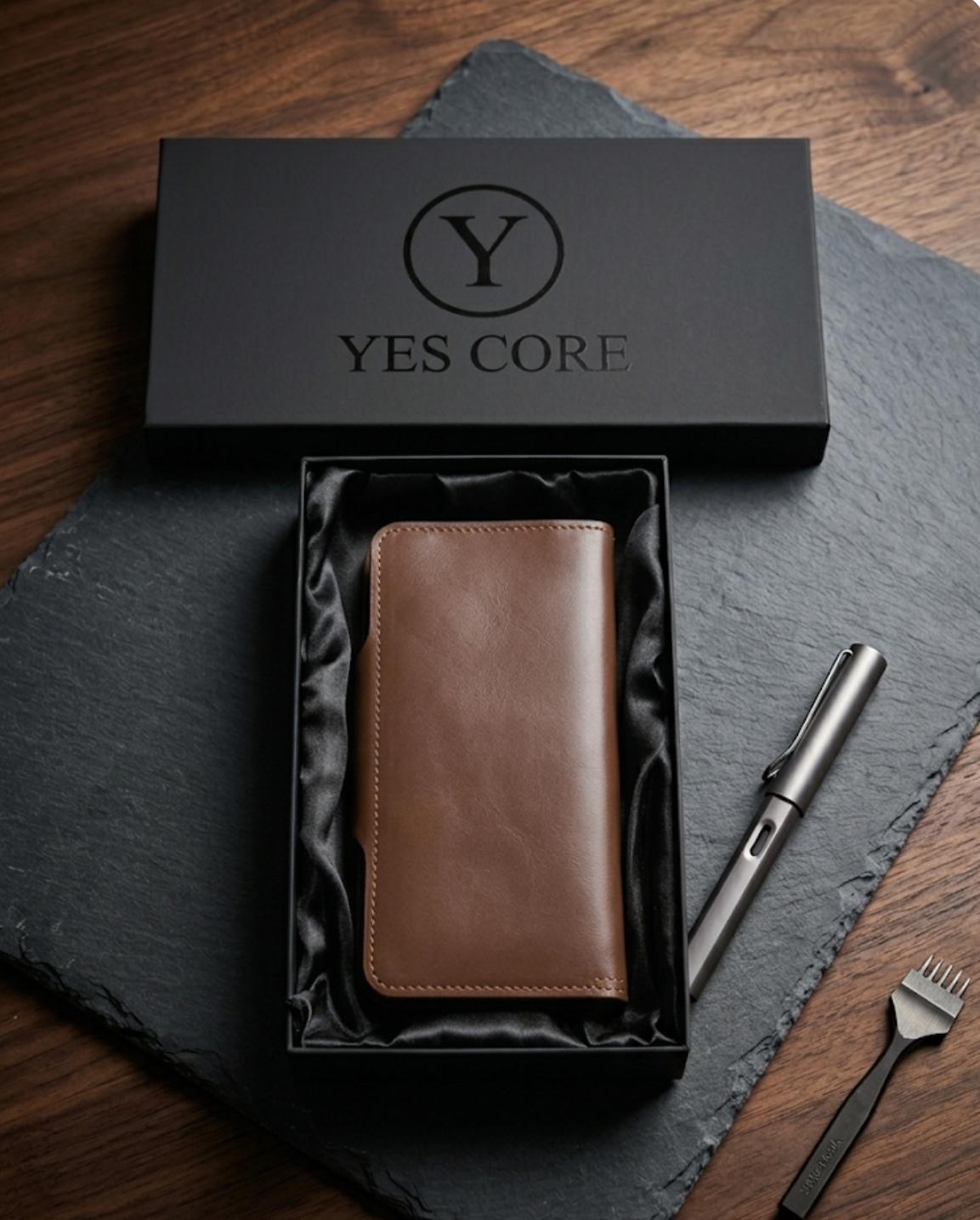 CASHEL Men's Long Irish Leather Wallet | Premium Cowhide | Secure Button