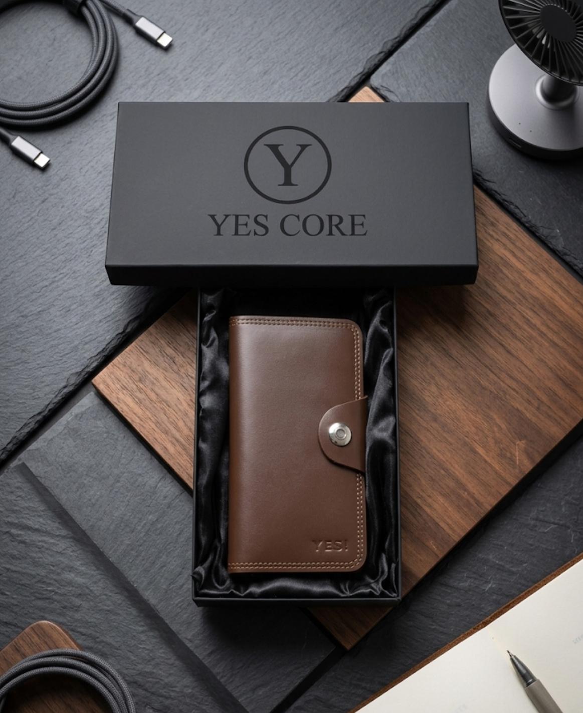 CASHEL Men's Long Irish Leather Wallet | Premium Cowhide | Secure Button