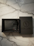 DUBLIN REGENT Men’s Premium Leather Loop Wallet – Slim RFID Bifold Product Description: