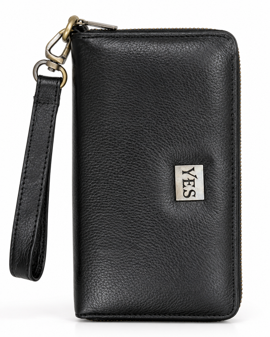 BLUE OPAL Leather  Women Zip-Around Wallet | Premium Saffiano Clutch