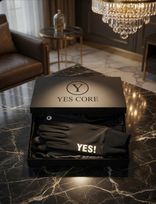 "YES!" Signature Leather Touchscreen Gloves