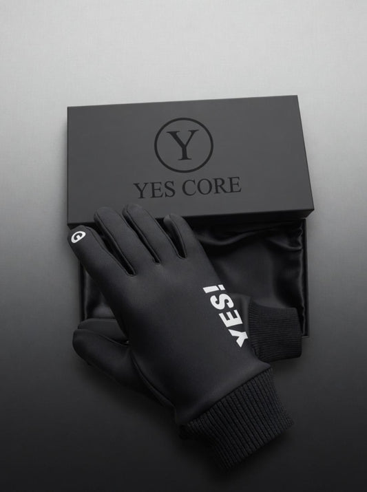 "YES!" Signature Leather Touchscreen Gloves