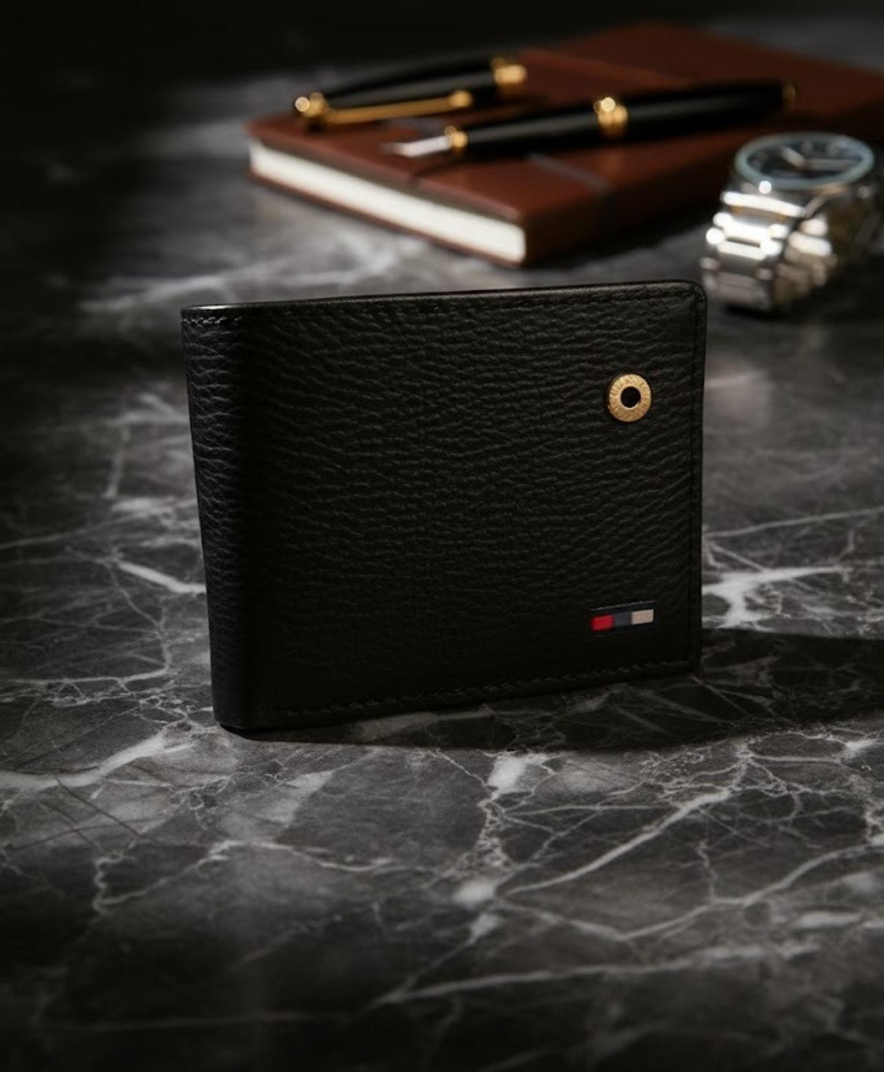 DUBLIN REGENT Men’s Premium Leather Loop Wallet – Slim RFID Bifold Product Description: